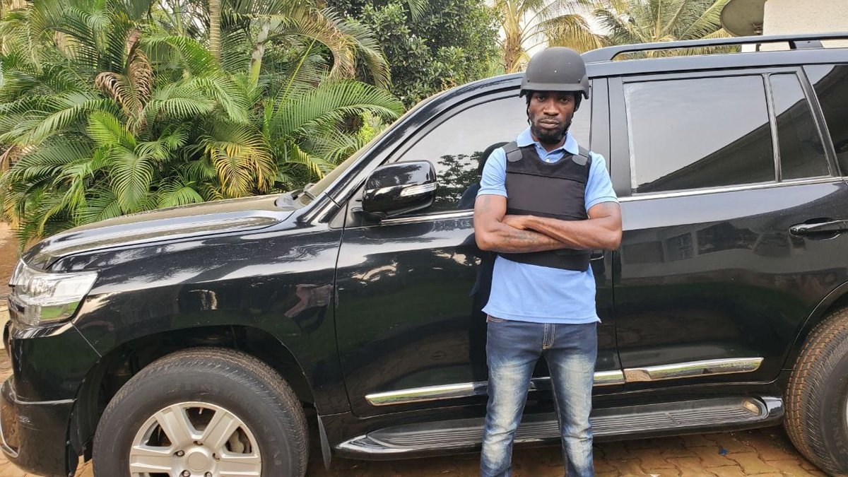 Bobi wine Bullet proof car