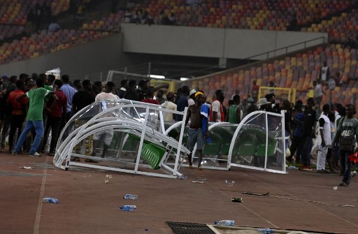 Nigeria football protests